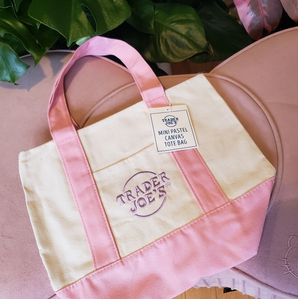 NWT Trader Joe's Limited Edition Mini Tote bag - Pink